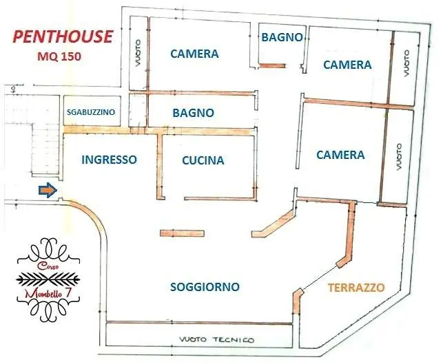 Apartment Penthouse Three Bedrooms Sanremo Italy